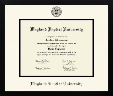 Wayland Baptist University diploma frame - Icon in Gotham