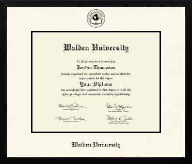 Walden University diploma frame - Icon in Gotham