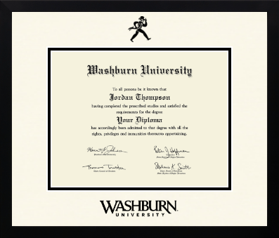 Washburn University diploma frame - Icon in Gotham