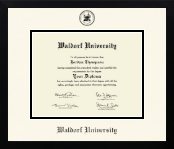 Waldorf University diploma frame - Icon in Gotham