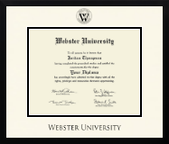 Webster University diploma frame - Icon in Gotham