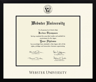 Webster University diploma frame - Icon in Gotham