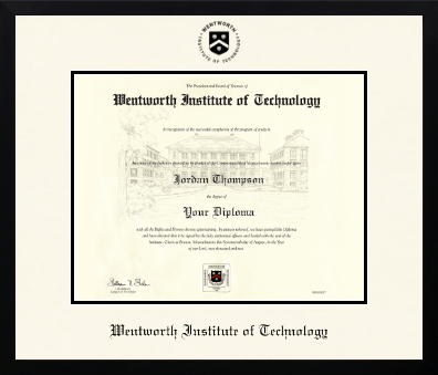Wentworth Institute of Technology diploma frame - Icon in Gotham