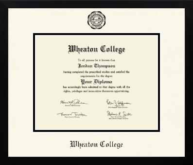 Wheaton College in Illinois diploma frame - Icon in Gotham