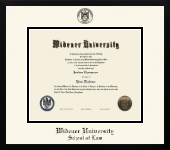 Widener University School of Law diploma frame - Icon in Gotham