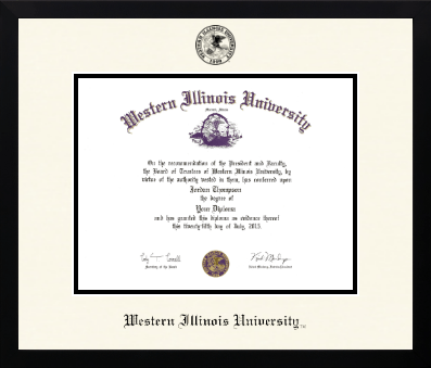 Western Illinois University diploma frame - Icon in Gotham