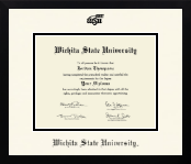 Wichita State University diploma frame - Icon in Gotham