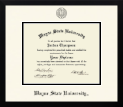Wayne State University diploma frame - Icon in Gotham