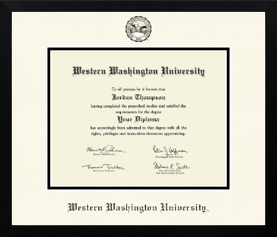 Western Washington University diploma frame - Icon in Gotham