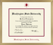 Washington State University diploma frame - Icon in Chardonnay