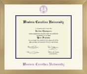 Western Carolina University diploma frame - Icon in Chardonnay