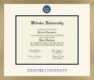 Webster University diploma frame - Icon in Chardonnay