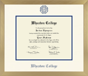 Wheaton College in Illinois diploma frame - Icon in Chardonnay