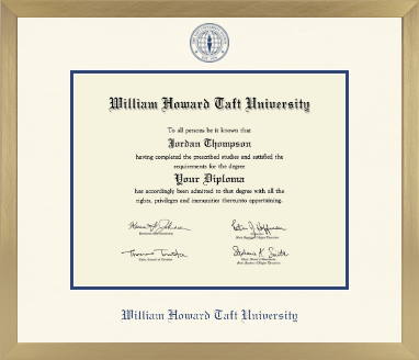 William Howard Taft University diploma frame - Icon in Chardonnay