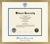 Widener University School of Law diploma frame - Icon in Chardonnay