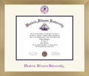 Western Illinois University diploma frame - Icon in Chardonnay