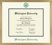Wilmington University diploma frame - Icon in Chardonnay