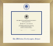 The Williston Northampton School diploma frame - Icon in Chardonnay