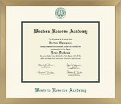Western Reserve Academy diploma frame - Icon in Chardonnay