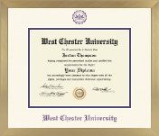West Chester University diploma frame - Icon in Chardonnay