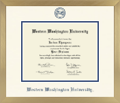 Western Washington University diploma frame - Icon in Chardonnay