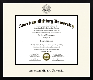 American Military University diploma frame - Icon in Gotham