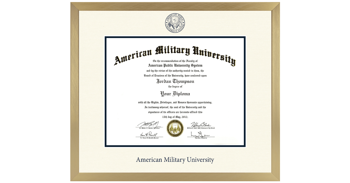 American Military University Frames Church Hill Classics