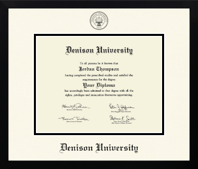 Denison University diploma frame - Icon in Gotham