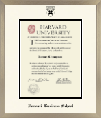 Harvard University diploma frame - Icon in Light Champagne
