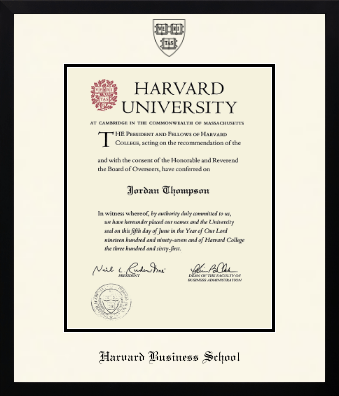 Harvard University diploma frame - Icon in Gotham