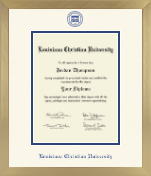 Louisiana Christian University diploma frame - Icon in Chardonnay