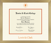 Lewis & Clark College diploma frame - Icon in Chardonnay