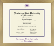 Louisiana State University of Alexandria diploma frame - Icon in Chardonnay
