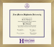 New Mexico Highlands University diploma frame - Icon in Chardonnay