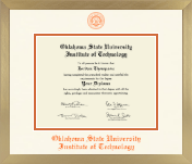 Oklahoma State University Institute of Technology diploma frame - Icon in Chardonnay