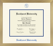 Rockhurst University diploma frame - Icon in Chardonnay
