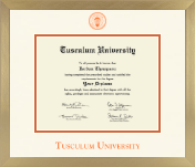 Tusculum University diploma frame - Icon in Chardonnay