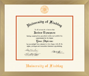 The University of Findlay diploma frame - Icon in Chardonnay