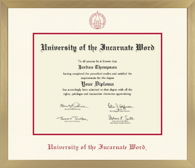 University of the Incarnate Word diploma frame - Icon in Chardonnay