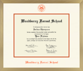 Woodberry Forest School diploma frame - Icon in Chardonnay