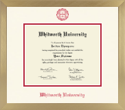 Whitworth University diploma frame - Icon in Chardonnay