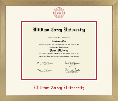 William Carey University diploma frame - Icon in Chardonnay