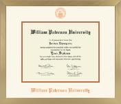 William Paterson University diploma frame - Icon in Chardonnay