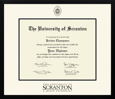 The University of Scranton diploma frame - Icon in Gotham