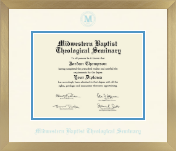 Midwestern Baptist Theological Seminary diploma frame - Icon in Chardonnay