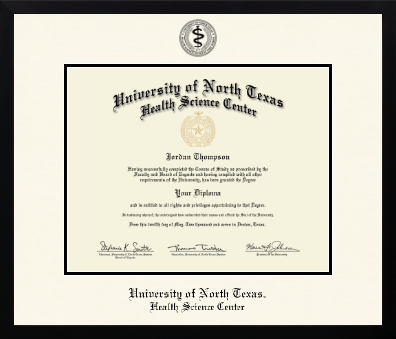 University of North Texas Health Science Center diploma frame - Icon in Gotham