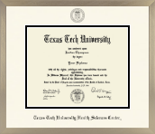 Texas Tech University Health Sciences Center diploma frame - Icon in Light Champagne