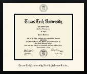 Texas Tech University Health Sciences Center diploma frame - Icon in Gotham