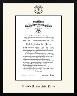 United States Air Force Academy diploma frame - Icon in Gotham