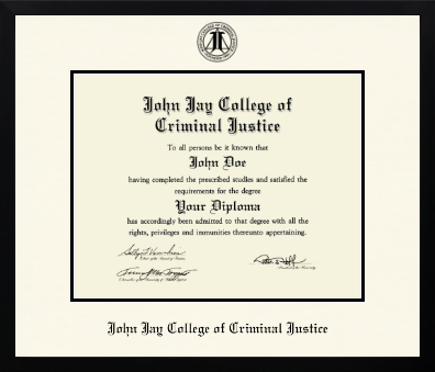 John Jay College of Criminal Justice diploma frame - Icon in Gotham